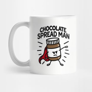 Chocolate spread man (place on light background) Mug